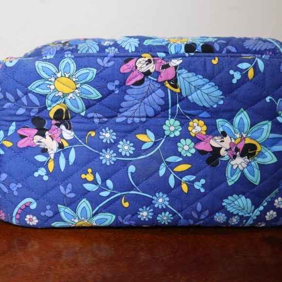 Vera Bradley Disney Mickey and Minnie Backpack Blue Floral - Picture 5 of 11